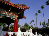 Chinese Pavilion in Park  Riverside  California