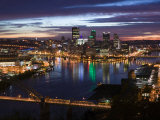 Downtown View from West End Overlook  Pittsburgh  Pennsylvania