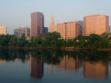 Skyline Reflection in the Connecticut River  Hartford  Connecticut