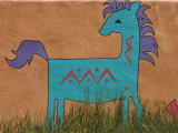 Horse Wall Mural  Santa Fe  New Mexico
