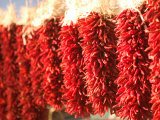 Chili Pepper Ristras  Santa Fe  New Mexico