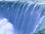 On the Edge of Powerful Niagara Falls  New York