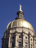 Gold Dome of the Capital Building  Savannah  Georgia