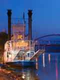 Paddlewheel Riverboat Julia Belle Swain on the Mississippi River  La Crosse  Wisconsin