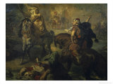 Arab Chiefs Challenging to Combat under a City Ramparts