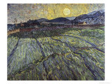 Enclosed Field with Rising Sun Saint-Remy
