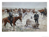 Branding a Steer