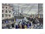Destruction of Tea at Boston Harbor