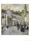 Street in Pont Aven in Evening