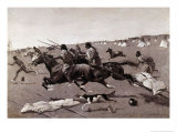 Indian Village Routed  Geronimo Fleeing from Camp