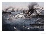 Sinking of the Battleship Victoria Off Tripoli  Syria  June 22 1893