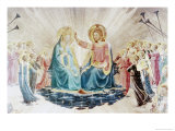 Detail of Coronation of the Virgin  c1433-1445