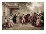 News of Yorktown  Brought to Washington's Mother