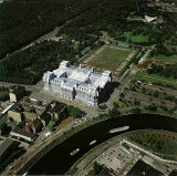 Reichstag Luftaufnahme von Ost nach West Gesamt