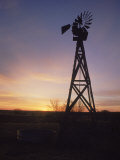 Windmill at Sunrise  Eastern Plains  CO