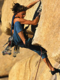 Woman Rock Climbing  CA