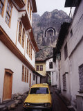 Taxi and Ottoman Houses  Amasya  Turkey