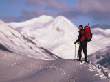Man Backcountry Skiing  Crested Butte  CO