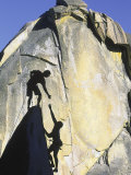 Two Rock Climbers  the Needles  CA