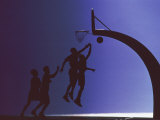 Silhouette of Basketball Players