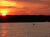 Sunset  Lake of the Woods  Ontario  Canada