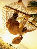 Woman on Hammock  Ari Atoll  White Sand Island