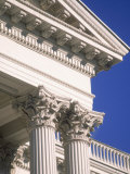 Detail of State Capitol Building  Sacramento  CA