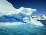 Blue Ice Stripe in Iceberg  Antarctic Peninsula