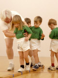 Kids in Exercise Class with Instructor