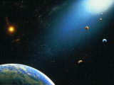 Illustration of Earth and Space