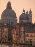 Buildings and Basilica on Grand Canal  Venice  Italy