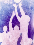 Silhouette of Basketball Game