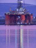 Oil Rig at Dawn  Ross-Shire  Scotland