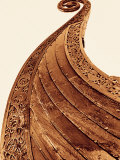 Detail on Viking Boat at Museum  Oslo  Norway