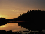Sunrise Reflected in Iron Lake  Superior Nf  MN