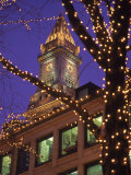 Quincy Market and Customs House Tower  Boston  MA