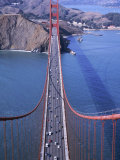 Top of Golden Gate Bridge  San Francisco  CA