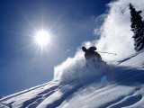 Man Skiing at Breckenridge Resort  CO