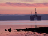 Oil Rig at Dawn  Ross-Shire  Scotland