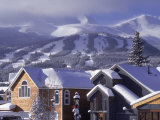 Town with Ski Area in Background  Breckenridge  CO