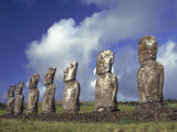 Ahu Akivi  Seven Moais  Easter Island  Chile