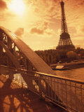 France  Paris  Eiffel and Passerelle