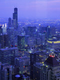 Skyline Dusk  Chicago  IL