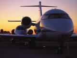 Business Jet Aircraft Parked at Airport