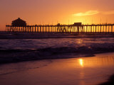 Ocean Pier at Sunset  Huntington Beach  CA