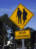 Dear Crossing' Sign  Mature Adults  Orlando  FL