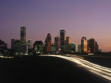 Night Skyline  Houston  Texas