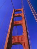 Close-up of Golden Gate Bridge  San Francisco  CA