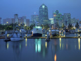 Harbor & Downtown at Dusk  San Diego  CA