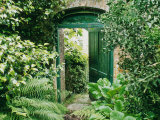 Doorway in Wall Leading to Kitchen Garden Trevarno  Cornwall